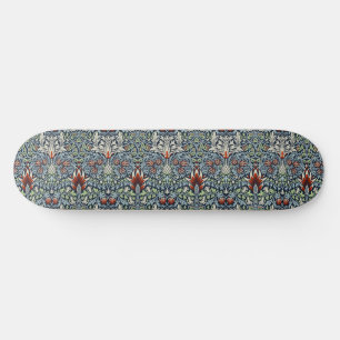 Skateboard Papier peint floral Morris Navy Blue Snakeshead