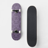 Skateboard Papier peint floral pourpre 2 (Recto)