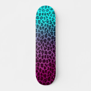 Skateboard Papier vert pourpre rose