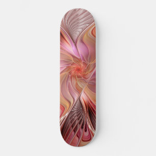 Skateboard Papillon Abstrait coloré Imaginaire Fractal Art