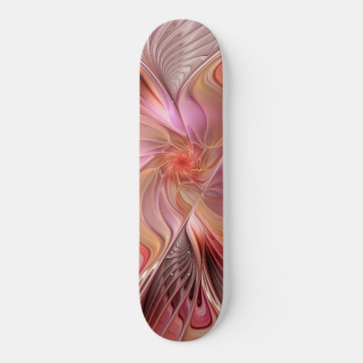 Skateboard Papillon Abstrait coloré Imaginaire Fractal Art (Recto)