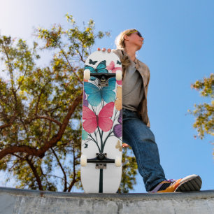 Skateboard Papillon Arbre de Vie de Nature Fantaisiste