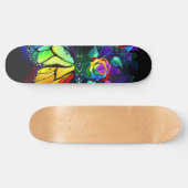 Skateboard Papillon arc-en-ciel (Horz)