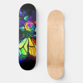 Skateboard Papillon arc-en-ciel (Recto)