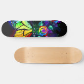 Skateboard Papillon arc-en-ciel (Horz)