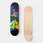 Skateboard Papillon arc-en-ciel (Recto)