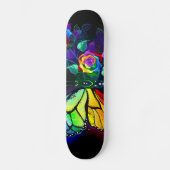 Skateboard Papillon arc-en-ciel (Recto)
