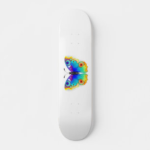 Skateboard Papillon Arc-en-ciel Paon Yeux