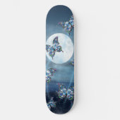 Skateboard Papillon au Clair de Lune (Recto)