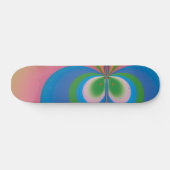 Skateboard Papillon Bleu (Horz)