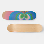 Skateboard Papillon Bleu (Horz)