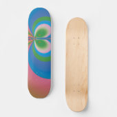Skateboard Papillon Bleu (Recto)