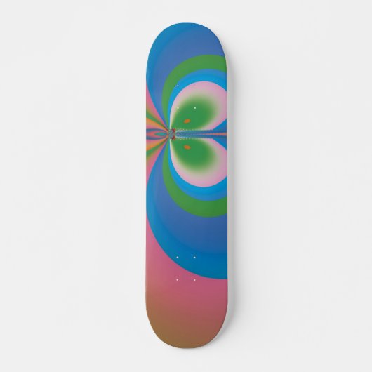 Skateboard Papillon Bleu (Devant)