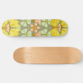 Skateboard Papillon Floral Art Nouveau (Horz)