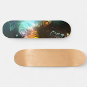 Skateboard Papillon lumineux et papillons de nuit (Horz)
