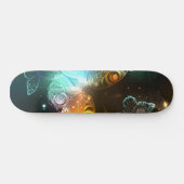 Skateboard Papillon lumineux et papillons de nuit (Horz)