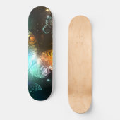 Skateboard Papillon lumineux et papillons de nuit (Recto)