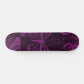 Skateboard Papillon Monarque Noir et Violet (Horz)