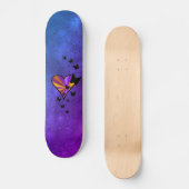 Skateboard Papillon noir sur Rainbow Heart (Recto)