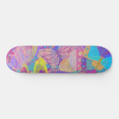 Skateboard Papillon Or Chic Coloré (Horz)