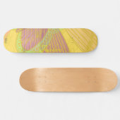 Skateboard Papillon Or Chic jaune orange (Horz)