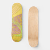 Skateboard Papillon Or Chic jaune orange (Recto)