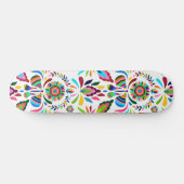 Skateboard Papillon Otomi coloré Fleur Gras Motif (Horz)