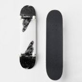Skateboard papillon timide blacq (Recto)