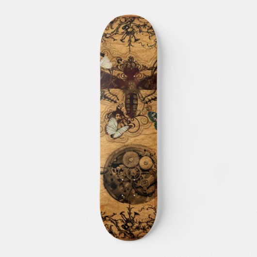 Skateboard Papillon victorien grunge de Steampunk (Recto)