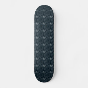 Skateboard Papillons antiques sur bleu foncé