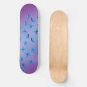 Skateboard Papillons bleus en Patinage Lune (Recto)