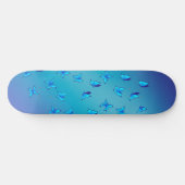 Skateboard Papillons bleus en Patinage Lune (Horz)