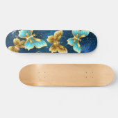 Skateboard Papillons d'or (Horz)