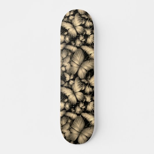 Skateboard Papillons d'or (Devant)