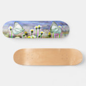 Skateboard Papillons Fleurs Printemps soleil (Horz)