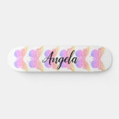 Skateboard Papillons rose pourpre papillon Patinage personnal (Horz)