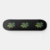 Skateboard Papillons sur Feuille (Horz)