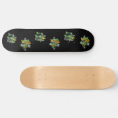 Skateboard Papillons sur Feuille (Horz)