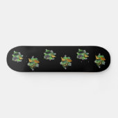Skateboard Papillons sur Feuille (Horz)