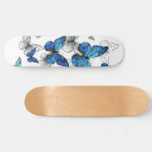 Skateboard Papillons volants bleus Morpho (Horz)