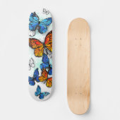 Skateboard Papillons volants Morpho et Monarch (Recto)