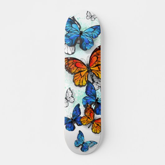 Skateboard Papillons volants Morpho et Monarch (Devant)