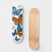 Skateboard Papillons volants Morpho et Monarch (Recto)