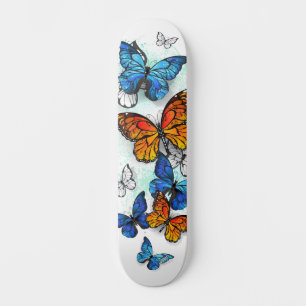 Skateboard Papillons volants Morpho et Monarch