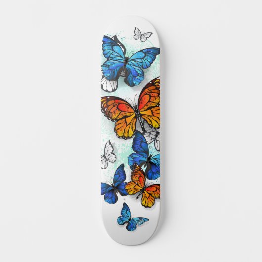 Skateboard Papillons volants Morpho et Monarch (Recto)