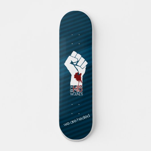 Skateboard Par SES blessures - bleu (Devant)