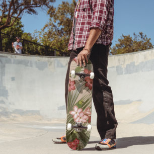 Skateboard Paradis des oiseaux exotiques 4 #art #tropical