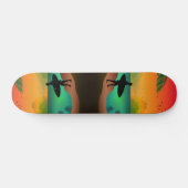Skateboard Paradis océanique d'été (Horz)
