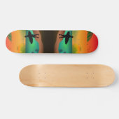 Skateboard Paradis océanique d'été (Horz)