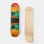 Skateboard Paradis océanique d'été (Recto)